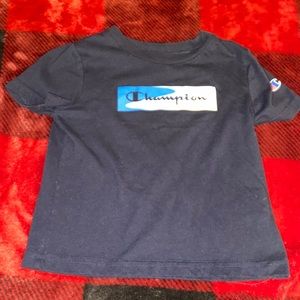 Very dark blue champion toddler shirt 24 M